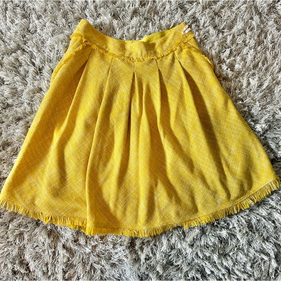 Anthropologie Dresses & Skirts - 🍭Maeve Lined Yellow tweed Skirt